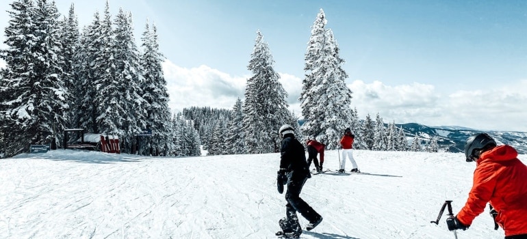 people skiing in Vail
